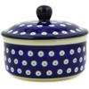 Polmedia Polish Pottery Jar with Lid - Blue Eyes Pattern Handmade in Boleslawiec Poland by Ceramika Artystyczna + Certificate of Authenticity view 3