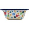 Polmedia Polish Pottery Bowl 5-inch UNIKAT - Joyful Cheer Pattern Handmade in Boleslawiec Poland by Ceramika Artystyczna + Certificate of Authenticity view 3