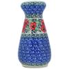 Polmedia Polish Pottery Pepper Shaker - Red Pansy Pattern Handmade in Boleslawiec Poland by Ceramika Artystyczna + Certificate of Authenticity view 3