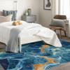 TANTANICAL Psychedelic Rugs for Bedroom Living Room Decor, Abstract Rug 4x5, Wavy Swirl Area Rug, Washable Non Slip Stain Resistant Home Indoor Carpet view 2