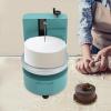 Cake Decorating Coating Machine, 110V Adjustable Cake Spreading Edge Smoothing Polisher Machine Commercial Automatic Birthday Cake Cream Spreading Decoration Tool for Dessert Stores, Homes (Blue) view 3