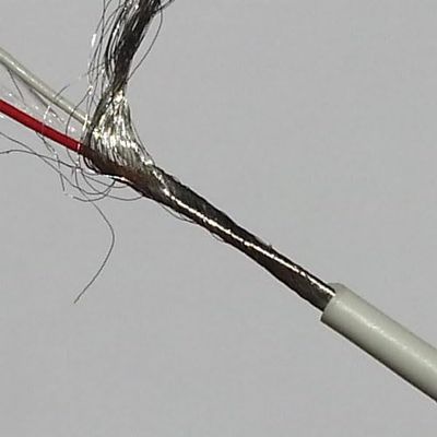 2 Core Silver-Plated Medical Silicone Shielded Wire 30AWG Softness High Temperature Resistance Outer Diameter 2.4mm(Size:10 m), JTSF9648