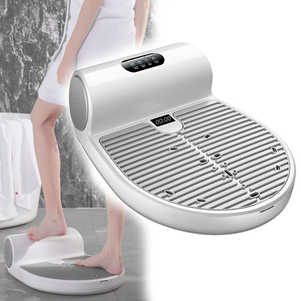 Body Dryer After Shower, Negative Ion Full Body Dryer with 2 Gears Adjustment Heating and Cooling, Bathroom Foot Quick Air Drying with Weighing Scale and Gravity Sensing
