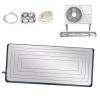 GQMYCDM Condensate Drain Pan Stainless Steel Drip Tray, Stainless Steel Condensate Drain Pad Water Collector Pad, with Drain Kit,for Window Ac and Mini Split Units(Color:Silver 3P) view 1