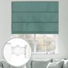 Sulugood No Tools No Drill Cordless Blackout Roman Shades, Room Darkening. Roller Blinds for Window, Roll Up Blinds for Window Bedroom, Living Room.Blackout Green,29" W x 78" H view 1