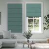 Sulugood No Tools No Drill Cordless Blackout Roman Shades, Room Darkening. Roller Blinds for Window, Roll Up Blinds for Window Bedroom, Living Room.Blackout Green,29" W x 78" H view 2
