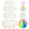 NBEADS 14 Pcs 4 Sizes Large Natural Scallop Shells, 2.93-4.49 Inch White Seashells for DIY Craft Natural Scallop Shell Painting Accessories for Ocean Themed Parties and Home Decor view 1