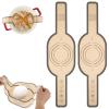 DNAMYJME 2Pcs Silicone Bread Sling with Long Handle Heat Resistant Sourdough Bread Sling Non Stick Silicone Baking Mat Sling Dishwasher Safe Silicone Dutch Oven Liner Reusable Bread Sling Mat for Baki view 2