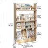 4 Tier Kids Wooden Bookshelf, Children Bookcase, Baby Storage Book Rack, Book and Toy Organizer Cabinet Chest, Book Display Shelf,Playroom Nursery Classroom Library(Size:60*10*120CM/23.6*3.9*47.2IN) view 2