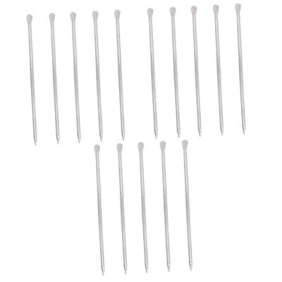 Mikikit 15pcs Stainless Carve Needle Tool for Latte Art Cappuccino Decorating Reusable Easy to Clean for Professional and Home