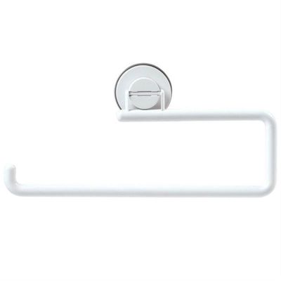 LIPJIA Towel Bar Perforated Suction Cup Kitchen Paper Holder ABS Wall-Mounted Bathroom Kitchen Towel Rack Kitchen Accessories Tower Hanger (Color : 1pc White)