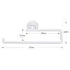 LIPJIA Towel Bar Perforated Suction Cup Kitchen Paper Holder ABS Wall-Mounted Bathroom Kitchen Towel Rack Kitchen Accessories Tower Hanger (Color : 1pc White) view 2