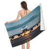 Airplane in The Evening Light Absorbent Quick Dry Towel for Swimmers Pool Sand Proof Beach Towels for Women Men view 1