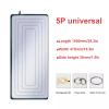 GQMYCDM Condensate Drain Pan Stainless Steel Drip Tray, Stainless Steel Condensate Drain Pad Water Collector Pad, with Drain Kit,for Window Ac and Mini Split Units(Color:Silver 5P) view 2