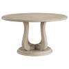 Coaster Home Furnishings - Trofello - Wood - 5-Piece Farmhouse Round Pedestal Dining Table Set with Upholstered Armless Chairs & Curved Legs - Dining Room - White Washed & Beige - 123120-S5 view 4