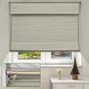 MiLin No Tools No Drill Natural Ramie Cordless Roman Shades for Windows Blackout, Custom Privacy Linen Roman Window Shades, Easy to Install Blackout Blinds for Home Kitchen (Taupe, 49" W x 48" H) view 1