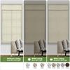 MiLin No Tools No Drill Natural Ramie Cordless Roman Shades for Windows Blackout, Custom Privacy Linen Roman Window Shades, Easy to Install Blackout Blinds for Home Kitchen (Taupe, 49" W x 48" H) view 3