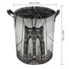 Round Laundry Basket with Handles Personalized Laundry Hamper for Bedroom Brooklyn Bridge Circular Laundry Lightweight Waterproof Storage Basket Dirty Clothes Hamper for Bathroom Dorm view 2