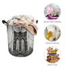Round Laundry Basket with Handles Personalized Laundry Hamper for Bedroom Brooklyn Bridge Circular Laundry Lightweight Waterproof Storage Basket Dirty Clothes Hamper for Bathroom Dorm view 3