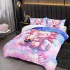 Nttopship Cute Salamander Comforter Set Twin Kawaii Axolotl Bedding Sets 3PCS for Kids Teen Adult Girl Room Decor Ultra-Soft Lightweight Microfiber 1 Comforter with 2 Pillowcases view 3