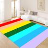 rugsjwaizj Soft Rainbow Area Rugs Girl's Bedroom Fluffy Colorful Rugs Furry Kids Play Mats Simple Rainbow Line Print Living Room Kids Room Nursery Home Decor 5x8ft view 1