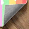 rugsjwaizj Soft Rainbow Area Rugs Girl's Bedroom Fluffy Colorful Rugs Cute Floor Mats Furry Children's Play Mats White Cloud Rainbow Prints Living Room Kids Room Nursery Home Decor 2x4ft view 4