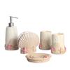 Soap Dispenser Creative Shape Bathroom Soap Dispenser Set, Resin Soap Dispenser, Toothbrush Holder, Mouthwash Cup, Soap Dish, Five-Piece Toiletry Set Bathroom Soap Dispenser view 1