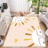 rugsjwaizj Children's Rug Living Room Plush Area Rugs Educational Rugs Soft Washable Non-Slip Rugs Simple Cute Sun and Love Prints Kids Room Nursery Decor Pink Rug 3x4ft view 3