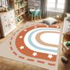 rugsjwaizj Machine Washable Rainbow Rugs Bedroom Fluffy Plush Soft Area Rugs Star Rainbow Patterns Living Room Non-Slip Indoor Flooring Kids Girls Boys Home Decor Aesthetics 5x8ft view 2