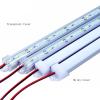 UFDIPLMY 4pcs LED Rigid Bar Strip Lights 5730 SMD with Aluminum and PC Cover Green Pink Blue Red Color(Color:Transparent Cover,Size:Green) view 2