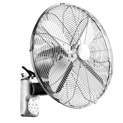 GenSDH Remote Control Wall Fan, 4 Blades 3 Speeds Wall Mount Fan, Adjustable Oscillating Industrial Fan, High Velocity/Heavy Duty, 1/2/4 Hour Timer, for Commercial, Residential (A 16inch) (A 16inch)