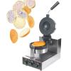 Hamburger Waffle Machine, Non-Stick Electric Panini Press, Commercial Rotating Waffle Maker, Double-Sided Heating, 180 Rotation Adjustable Temperature 50-300, 5 Minutes Timer,A view 1