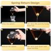 Elegant Honey Pot With Stand, No-Drip Glass Syrup Dispenser, Diamond Shaped Jar For Sauces, Vinegar, Oil view 3