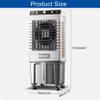 Commercial Evaporative Air Cooler Fan, 3 in 1 Air Conditioner, 50L Large Water Tank,Industry Humidifier, 3 Speeds Modes Room Cooler, 6 Ice Boxes view 2