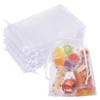 Crweety 50PCS White Organza Bags 4x6, Small Gift Bags Mini Cute Mesh Bag Drawstring Pouches Clear Goodie Baggies for Jewelry Candy Sachet Wedding Birthday Baby Shower Party Favors Halloween Christmas view 1