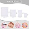 Crweety 50PCS White Organza Bags 4x6, Small Gift Bags Mini Cute Mesh Bag Drawstring Pouches Clear Goodie Baggies for Jewelry Candy Sachet Wedding Birthday Baby Shower Party Favors Halloween Christmas view 4