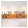 Clear Acrylic Brochure Holder 20'' Acrylic Brochure Holder Wall Mounted, Floating Bookshelf Magaine Rack,Adjustable Hanging Magazine Holder for Office, Waiting Room,Church,Coffee Shop,Home Display(Col view 1