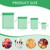 Crweety 50 Pcs 6x9 Inch Green Organza Gift Bags, Mesh Bags Drawstring Pouch for Easter Gifts Party Favor view 2