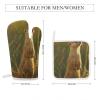 4 Pcs Oven Mitts and Pot Holders Heat Resistant Kitchen Oven Mitts with Pot Holders Stand on Hind Legs Microwave Gloves Non-Slip Kitchen Hot Pads Set for Baking Cooking BBQ view 2
