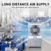 Water Cooler Fan 3-in-1 Evaporative Air Cooler, Air Cooler Cooling Fan with 3 Speeds, 4 Ice Crystal Boxes & 60L Water Tank, 120Oscillation view 4
