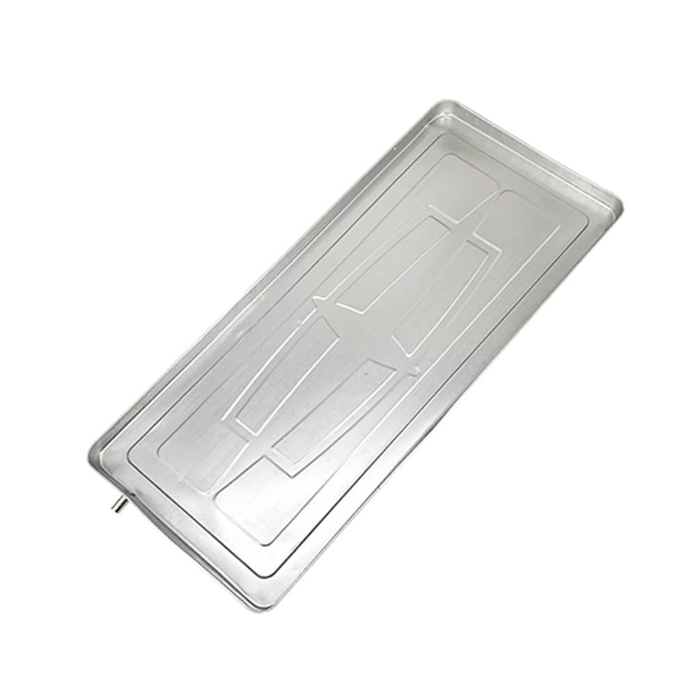 AC Condensate Drain Pan, Stainless Steel Drain Pan, Hvac Drain Pan, Drip Pan For Split Air Conditioner, Internal And External Unit Water Tray Drain,1-5 HP AC Universal Catch Basin Tray(Size:93*44*3cm)