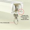 Heavy Duty Curtain Track Rail 50-600cm Curtain Single Tracks Aluminum Ceiling Track for Curtains, Room Divider, Sliding Drop Curtain Rail System for Rv, Hospital, Curtain Monorail(Purple gold,320cm(10 view 4
