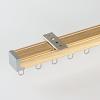 Heavy Duty Curtain Track Rail 50-600cm Curtain Single Tracks Aluminum Ceiling Track for Curtains, Room Divider, Sliding Drop Curtain Rail System for Rv, Hospital, Curtain Monorail(Titanium,120cm(4ft)) view 1