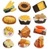 12pcs Resins Fridge Magnets Simulation 3D Food Refrigerator Sticker Bread Toasts Stick Magnetic Sticker Cute Bread Refrigerator Magnets for Home Kitchen(#1) view 1