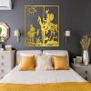 Abstract Metal Art Wall Decor,Don Quixote Metal Wall Art, Pablo Picasso Home Decor, Abstract Wall Decor for Living Room,Office,Bathroom (19" x 15"/47x39cm, GOLD) view 2