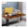 ZTHYSHXA Mobile Standing Desk Laptop Desk Adjustable Solid Wood Bedside Table Foldable and Lifting Mobile Desk Sofa Table on Bed Mobile Computer Desk  view 2