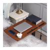 ZTHYSHXA Mobile Standing Desk Laptop Desk Adjustable Solid Wood Bedside Table Foldable and Lifting Mobile Desk Sofa Table on Bed Mobile Computer Desk  view 4