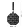 Cyrank Takoyaki Pan, Aluminum Alloy 12 Cavities Nonstick Takoyaki Grill Pan Octopus Ball Maker Alloy Takoyaki Griddle for Poffertjes Pancake Balls, Thai Kanom Krok view 3