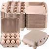 Poreids 30 Pack Egg Cartons Bulk - 34 Style Reusable Cardboard Cartons 12 Count, Dozen Chicken Egg Crates view 1
