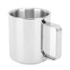 Travel Camping Mug, 304 Stainless Steel Double Wall Insulated Anti Scald Thickened Coffee Mug, Double Layer Anti Scald Coffee Tea Water Cup with Handle for Drinking Water(S Size 250ml) view 1